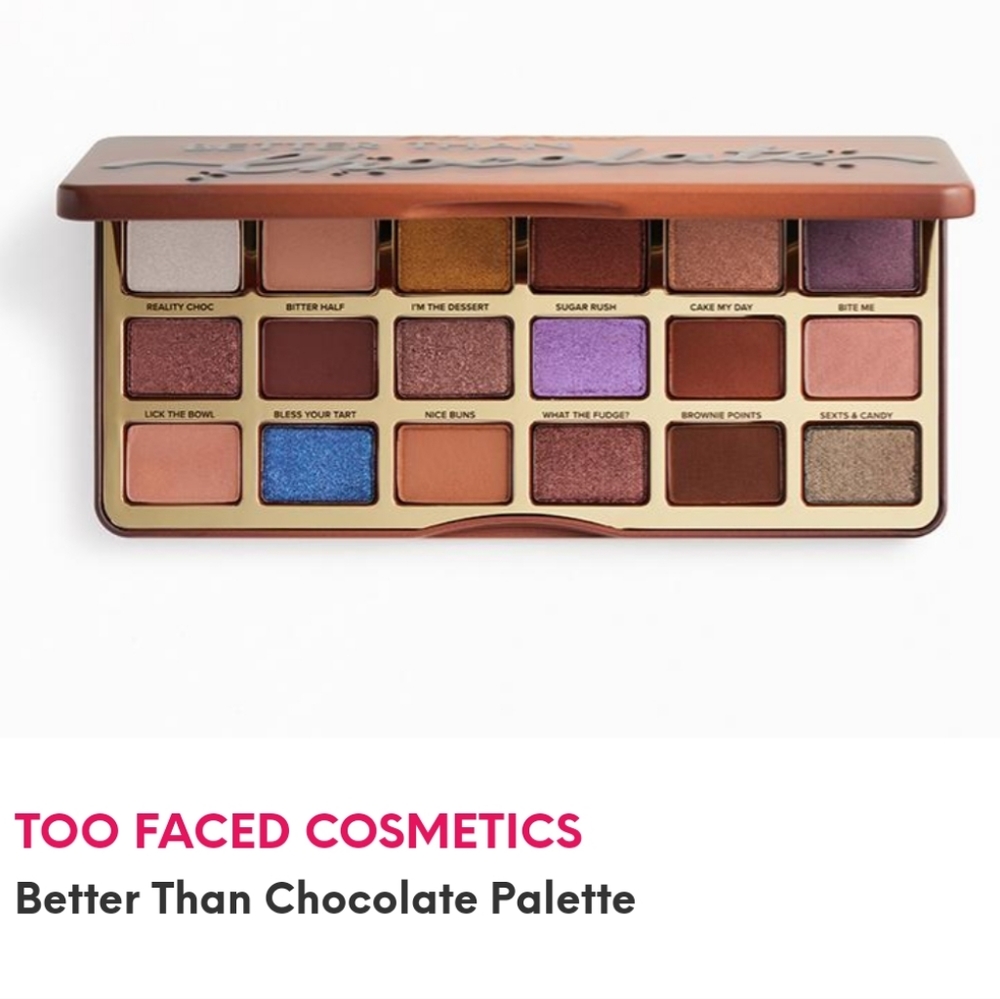 TOO FACED COSMETICS Better Than Chocolate Palette Brand New Never Used